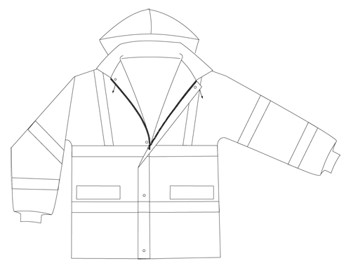 chaqueta reflectante alta visibilidad MP4DB-EN471-94-T2H