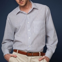Camisa hombre manga larga con cuello camisero