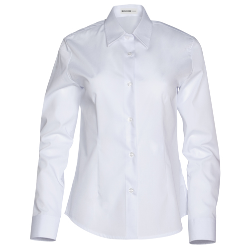 Camisa mujer Manga Larga Basic Blanco - Ropa Laboral