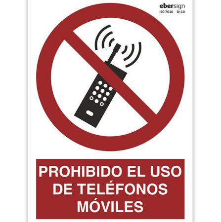 Señal Prohibido el Uso de Teléfonos Móviles