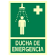 Ducha de emergencia - Señales de evacuación