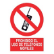 Señal prohibición - Prohibido el uso de teléfonos móviles