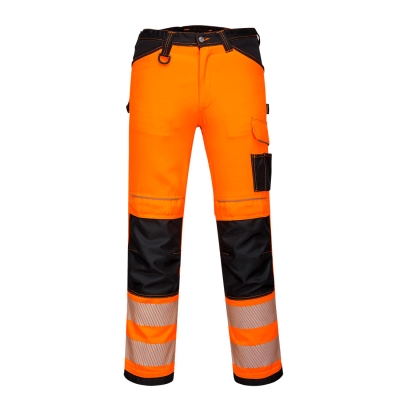 Pantalones trabajo alta visibilidad PW3 Naranja