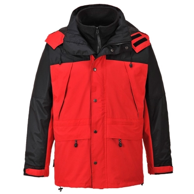 Portwest crisan laboral chaqueta 3 en 1 transpirable roja