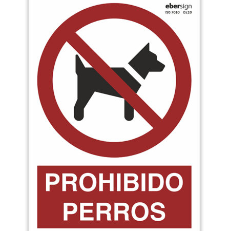 Señal Prohibido Perros