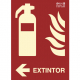 Extintor de Incendios – Flecha Izquierda