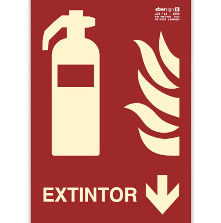 Extintor de Incendios – Flecha Abajo